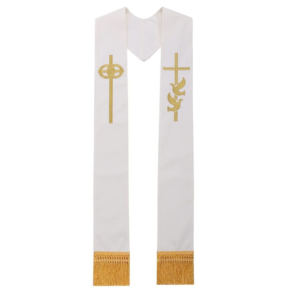 6343 Pastor Wedding Embroidery Stole